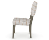 Canadel Upholstered Dining Chair 5051 in OZ Fabric and 08 Shadow, side view