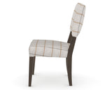 Canadel Upholstered Dining Chair 5051 in OZ Fabric and 29 Hazelnut Washed, side view