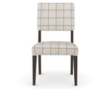 Canadel Upholstered Dining Chair 5051 in OZ Fabric and 59 Davy's Grey, front view