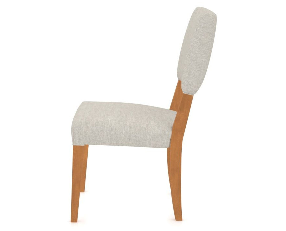 Canadel Upholstered Dining Chair 5051 in Honey Washed, side view