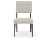 Canadel Upholstered Dining Chair 5051 in TB Fabric and 08 Shadow, front view