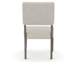 Canadel Upholstered Dining Chair 5051 in TB Fabric and 08 Shadow, back view