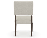 Canadel Upholstered Dining Chair 5051 in TB Fabric and 29 Hazelnut Washed, back view