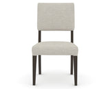 Canadel Upholstered Dining Chair 5051 in TB Fabric and 59 Davy's Grey, front view