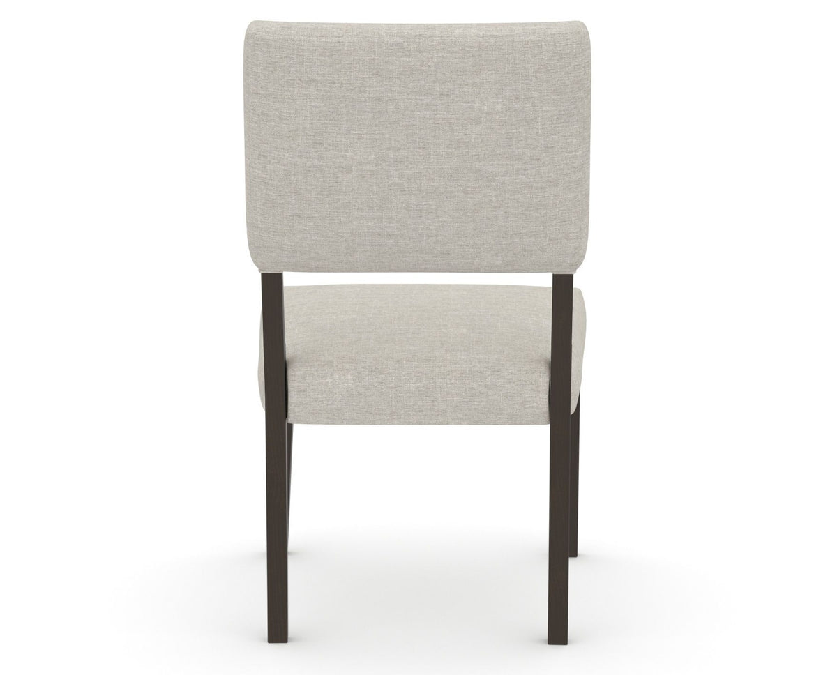 Canadel Upholstered Dining Chair 5051 in TB Fabric and 59 Davy's Grey, back view