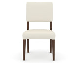 Canadel Upholstered Dining Chair 5051 in YJ Faux Leather and 19 Cognac Washed, front view