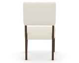 Canadel Upholstered Dining Chair 5051 in YJ Faux Leather and 19 Cognac Washed, back view