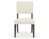 Canadel Upholstered Dining Chair 5051 in YJ Faux Leather and 29 Hazelnut Washed, front view