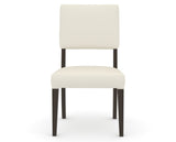 Canadel Upholstered Dining Chair 5051 in YJ Faux Leather and 59 Davy's Grey, front view