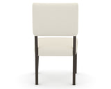 Canadel Upholstered Dining Chair 5051 in YJ Faux Leather and 59 Davy's Grey, back view