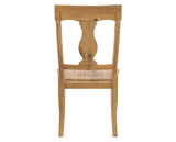 Canadel Champlain Dining Chair 5077 in Wood Seat and 01 Honey Washed, back view