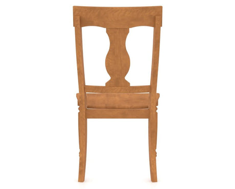 Canadel Dining Chair 5077 in Honey Washed, back view