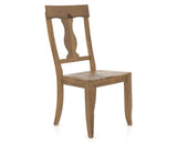 Canadel Champlain Dining Chair 5077 in Oak Washed, three-quarter view