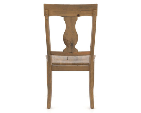 Canadel Champlain Dining Chair 5077 in Oak Washed, back view