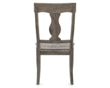 Canadel Champlain Dining Chair 5077 in Wood Seat and 08 Shadow, back view
