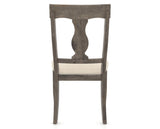 Canadel Champlain Dining Chair 5077 in 6K Sunbrella® and 08 Shadow, back view