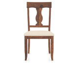 Canadel Champlain Dining Chair 5077 in 6K Sunbrella® and 33 Spice Washed, front view