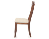 Canadel Champlain Dining Chair 5077 in 6K Sunbrella® and 33 Spice Washed, side view