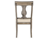 Canadel Champlain Dining Chair 5077 in 6K Sunbrella® and 72 Heritage Nature, back view