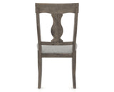 Canadel Champlain Dining Chair 5077 in 7C Fabric and 08 Shadow, back view