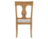 Canadel Champlain Dining Chair 5077 in FP Crypton® and 01 Honey Washed, back view