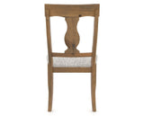Canadel Champlain Dining Chair 5077 in FP Crypton® and 03 Oak Washed, back view
