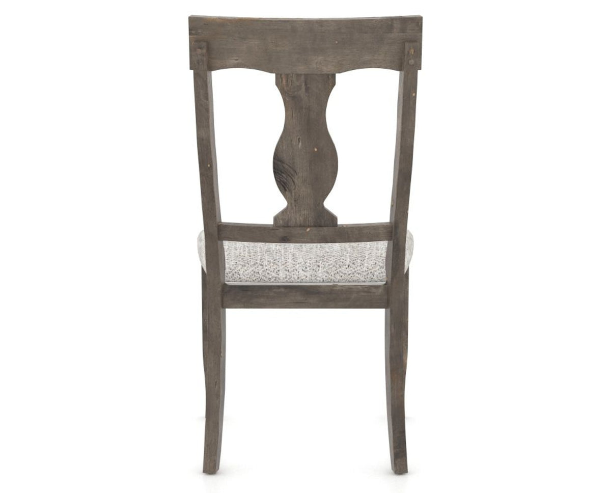 Canadel Champlain Dining Chair 5077 in FP Crypton® and 08 Shadow, back view