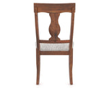 Canadel Champlain Dining Chair 5077 in FP Crypton® and 33 Spice Washed, back view