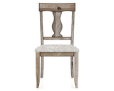 Canadel Champlain Dining Chair 5077 in FP Crypton® and 72 Heritage Nature, front view