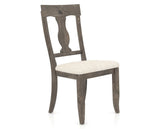 Canadel Champlain Dining Chair 5077 in FT InsideOut® and 08 Shadow, three-quarter view