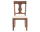Canadel Champlain Dining Chair 5077 in FT InsideOut® and 33 Spice Washed, front view