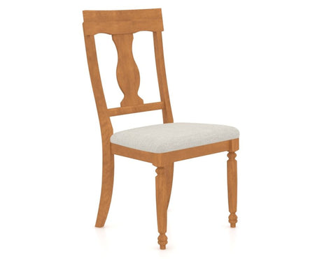 Canadel Dining Chair 5077 in Fabric TB, three-quarter view