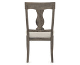 Canadel Champlain Dining Chair 5077 in TB Fabric and 08 Shadow, back view