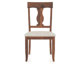 Canadel Champlain Dining Chair 5077 in TB Fabric and 33 Spice Washed, front view