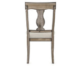 Canadel Champlain Dining Chair 5077 in TB Fabric and 72 Heritage Nature, back view