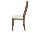 Canadel Champlain Dining Chair 5077 in TW Fabric and 33 Spice Washed, side view