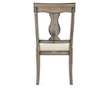 Canadel Champlain Dining Chair 5077 in TW Fabric and 72 Heritage Nature, back view