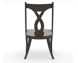 Canadel Upholstered Dining Chair 5160 in 7C Fabric and 59 Davy's Grey, back view