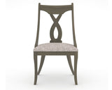Canadel Upholstered Dining Chair 5160 in FP Crypton® and 08 Shadow, front view