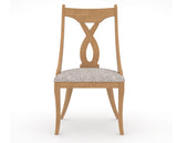 Canadel Upholstered Dining Chair 5160 in FP Crypton® and 20 Caramel Washed, front view