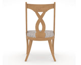 Canadel Upholstered Dining Chair 5160 in FP Crypton® and 20 Caramel Washed, back view
