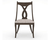 Canadel Upholstered Dining Chair 5160 in FP Crypton® and 29 Hazelnut Washed, front view