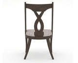 Canadel Upholstered Dining Chair 5160 in FP Crypton® and 29 Hazelnut Washed, back view