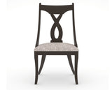 Canadel Upholstered Dining Chair 5160 in FP Crypton® and 59 Davy's Grey, front view