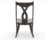 Canadel Upholstered Dining Chair 5160 in FP Crypton® and 59 Davy's Grey, back view