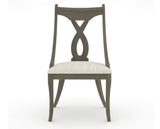 Canadel Upholstered Dining Chair 5160 in FT InsideOut® and 08 Shadow, front view