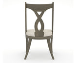Canadel Upholstered Dining Chair 5160 in FT InsideOut® and 08 Shadow, back view