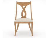 Canadel Upholstered Dining Chair 5160 in FT InsideOut® and 20 Caramel Washed, front view
