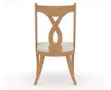 Canadel Upholstered Dining Chair 5160 in FT InsideOut® and 20 Caramel Washed, back view
