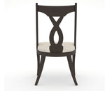 Canadel Upholstered Dining Chair 5160 in FT InsideOut® and 59 Davy's Grey, back view